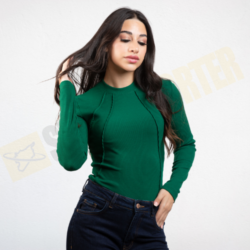 توب مضلع  - rib top